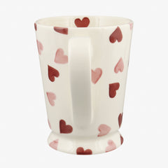 Personalised Pink Hearts Cocoa Mug