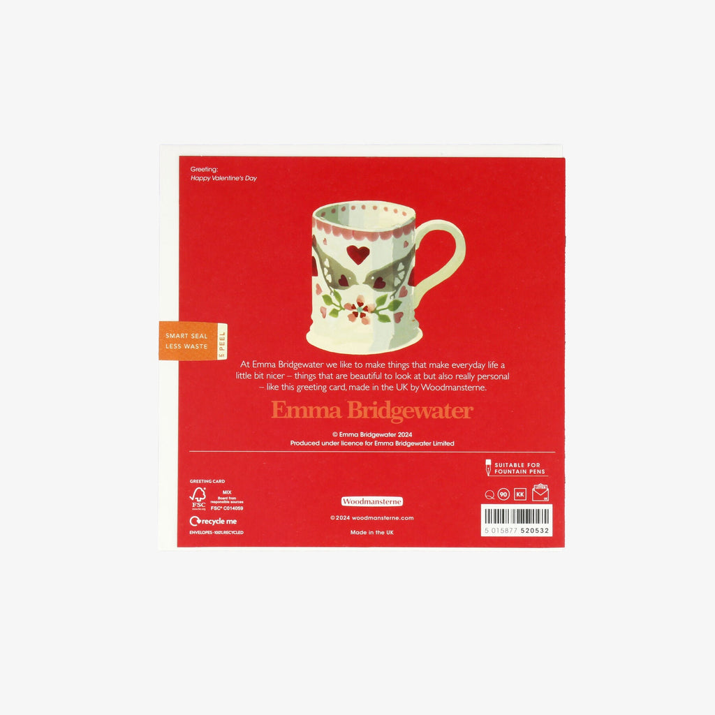 Emma Bridgewater You're My Cup of Tea Lovebirds Valentine's Day Card