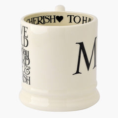 Black Toast 'Mr & Mrs' Set of 2 1/2 Pint Mugs Boxed