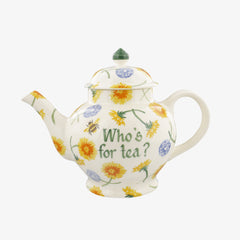 Personalised Dandelion 4 Mug Teapot