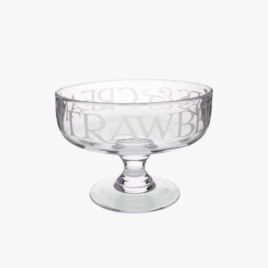 Black Toast Small Glass Trifle Bowl Boxed