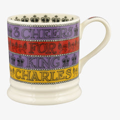 3 Cheers For King Charles III 1 Pint Mug