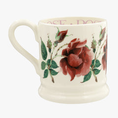 Seconds Flowers Red Rose 1/2 Pint Mug