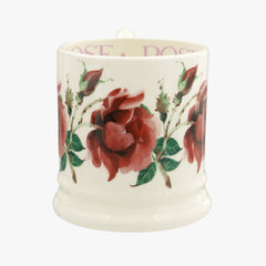 Seconds Flowers Red Rose 1/2 Pint Mug